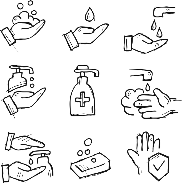 洗手 消毒 洗涤 - 免费矢量图形