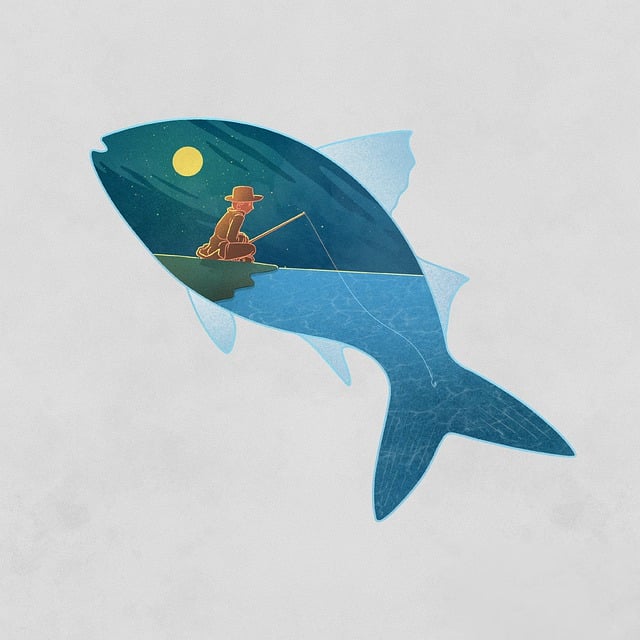 鱼 月亮 钓鱼 - 上的免费图片