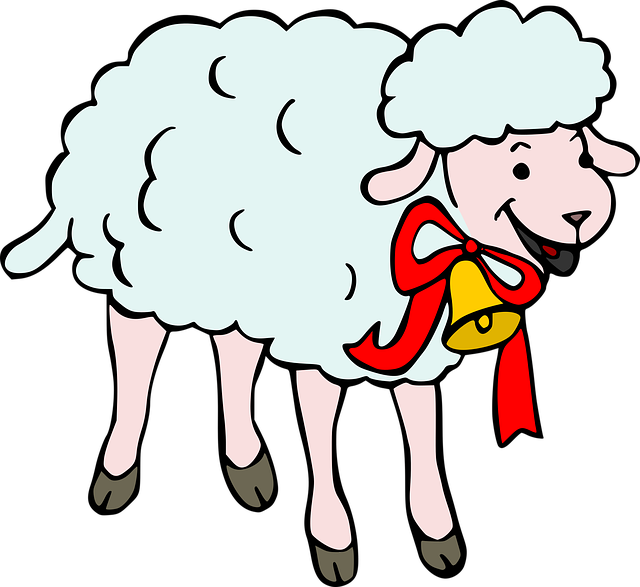 复活节 羊 羊肉 - 免费矢量图形