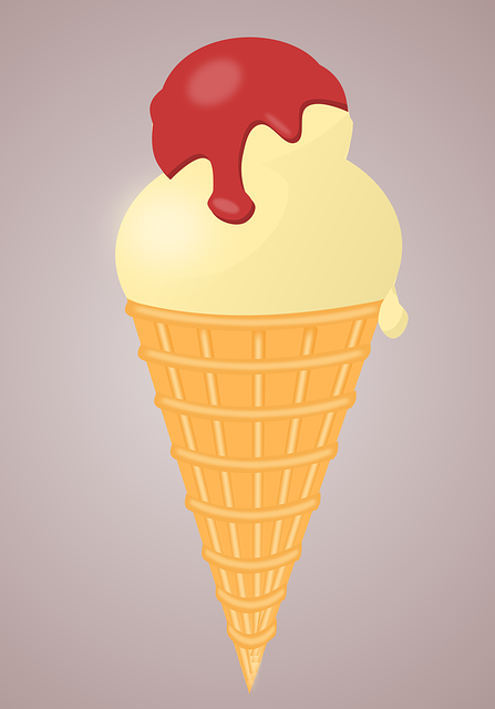 冰淇淋 锥体 点心 - 免费矢量图形