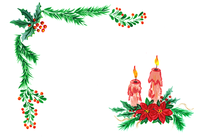 圣诞节 装饰品 边境 - 免费矢量图形