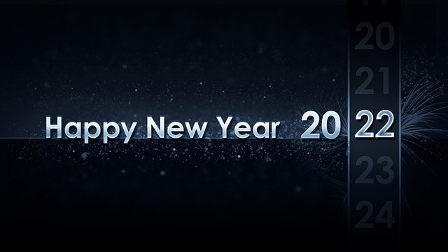 新年快乐 2022 问候 - 上的免费图片