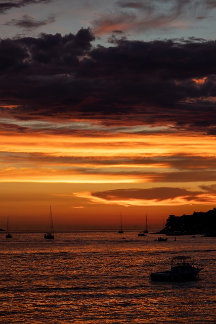 日落 克罗地亚 海 - 上的免费照片