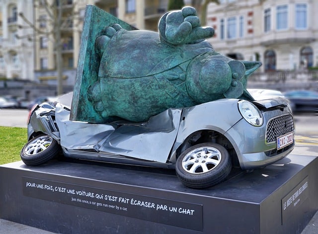 猫 汽车 雕像 - 上的免费照片