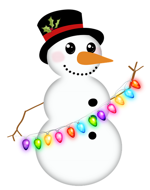 雪人 圣诞节 灯 - 上的免费图片