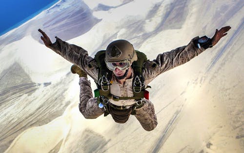 军人跳伞 · 免费素材图片