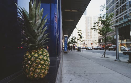 菠萝在窗台附近路 · 免费素材图片