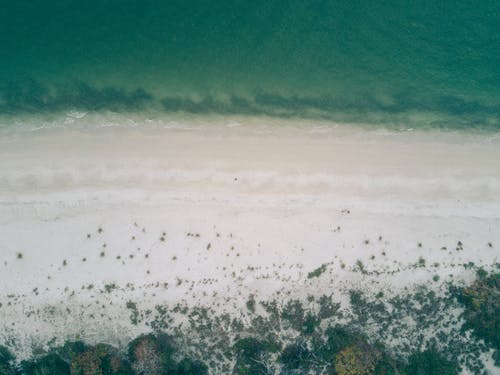 海浪粉碎在岸上 · 免费素材图片