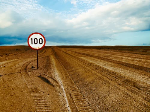 贫瘠地区100 Speed Limited · 免费素材图片