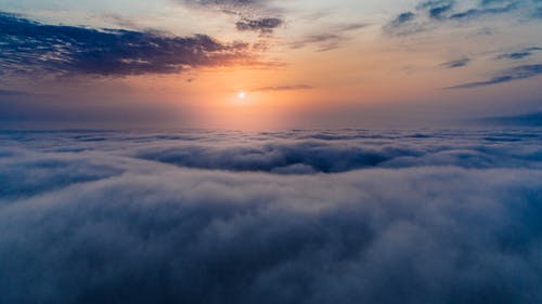 日落时云海 · 免费素材图片
