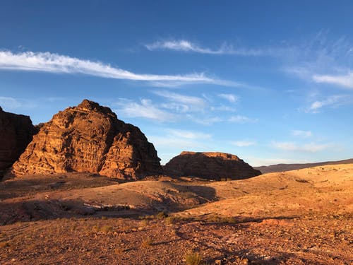 沙漠岩层的风景照片 · 免费素材图片