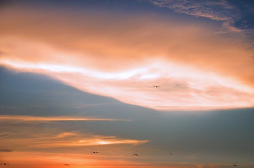 黎明时天空的风景 · 免费素材图片