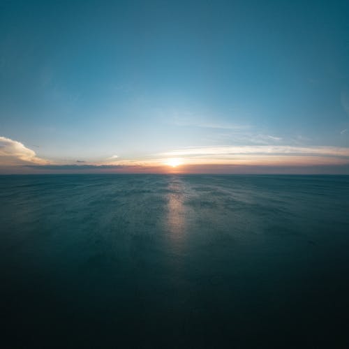 黄金时段海的风景照片 · 免费素材图片