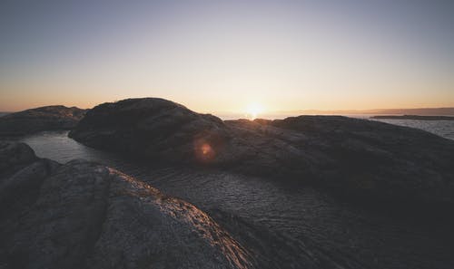 夕阳在山图 · 免费素材图片