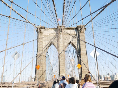 美国布鲁克林大桥 · 免费素材图片