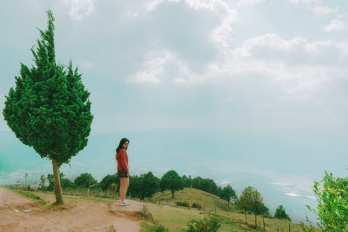 一个女人在一个观点的照片 · 免费素材图片