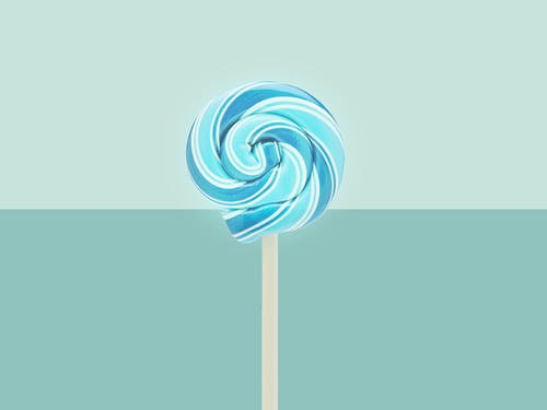 蓝色棒棒糖 · 免费素材图片