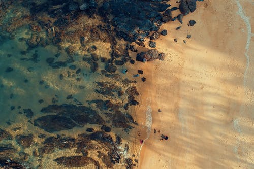 海滩鸟瞰图 · 免费素材图片