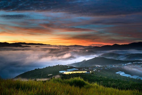 风景摄影与日落美景 · 免费素材图片