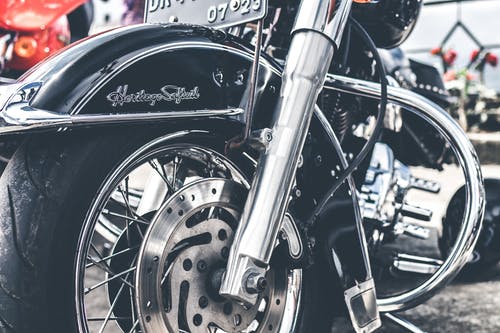 不锈钢摩托车 · 免费素材图片