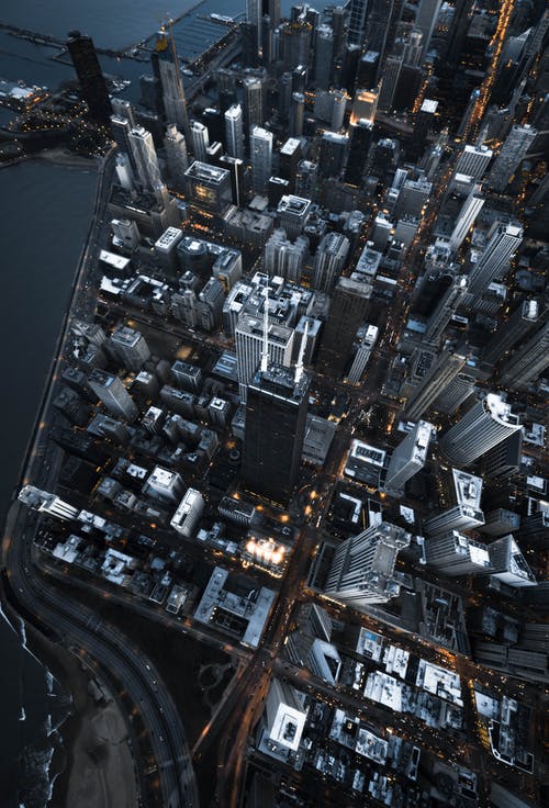 高层建筑鸟瞰图 · 免费素材图片