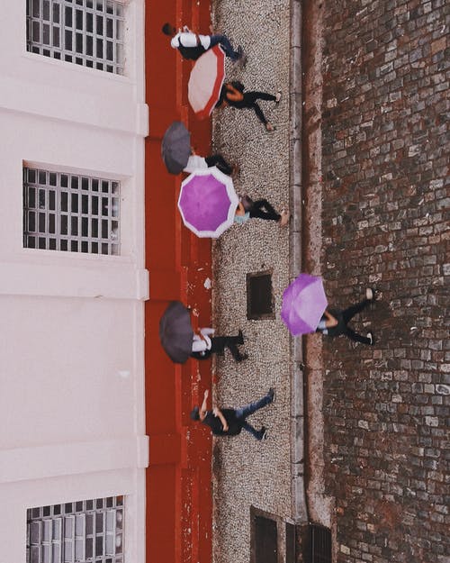 带伞的人 · 免费素材图片