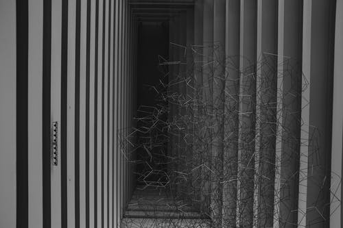 黑色和白色的走廊 · 免费素材图片