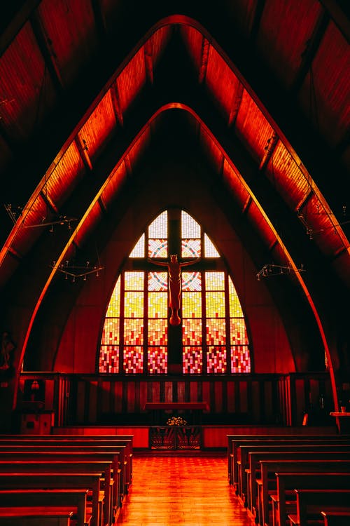 教堂内部摄影 · 免费素材图片