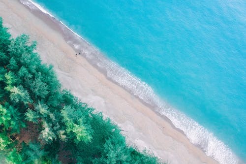 海滩的航拍照片 · 免费素材图片