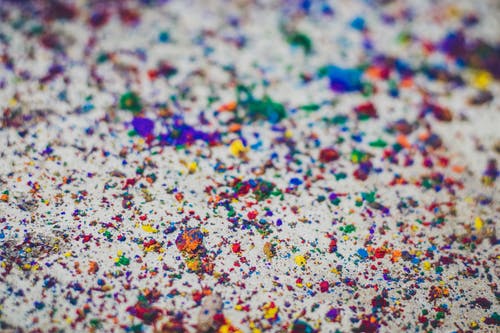 地面上的彩色粉末 · 免费素材图片