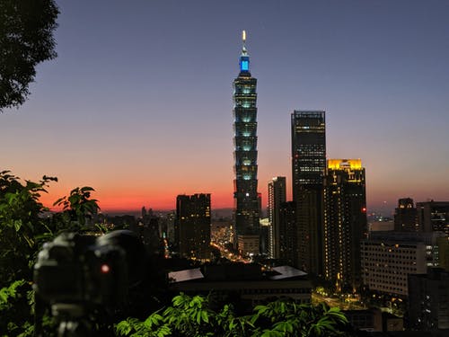 有关剪影, 台北, 台北101的免费素材图片