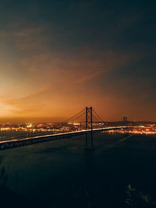 夜间大桥 · 免费素材图片