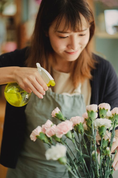 亚洲女人在商店里的肉花 · 免费素材图片