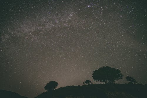 有关剪影, 夜空, 天文学的免费素材图片