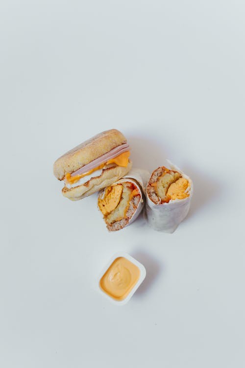 有关Flatlay, 三明治, 卷饼的免费素材图片