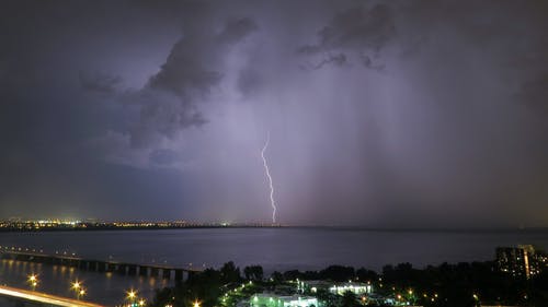 有关在晚上, 天性, 暴雨的免费素材图片