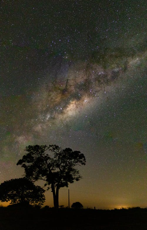 有关galaxy, 剪影, 垂直拍摄的免费素材图片