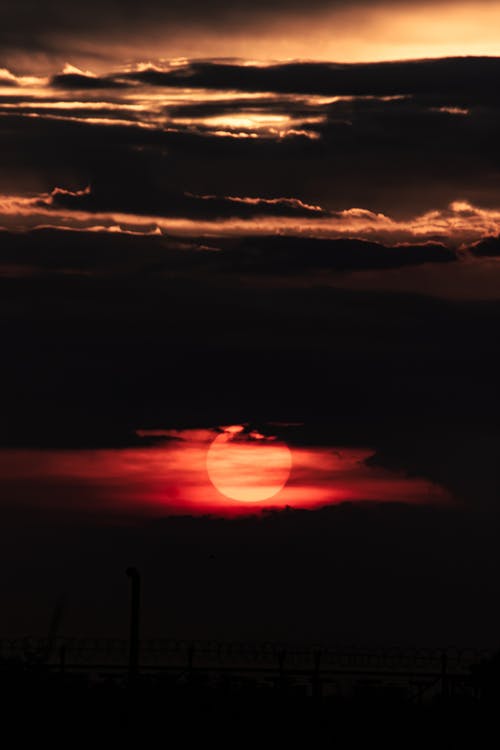 有关剪影, 天空, 太阳的免费素材图片