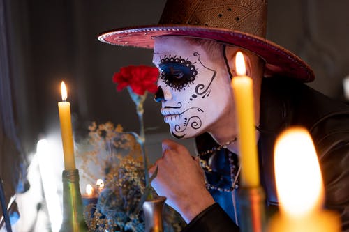 有关dia de los muertos, 人, 侧面图的免费素材图片