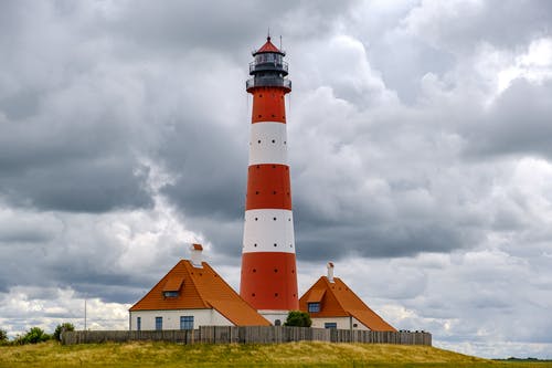 有关westerheversand灯塔, 古老的, 地标的免费素材图片