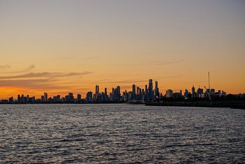 有关city_skyline, 城市景观, 橘色天空的免费素材图片