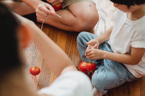 有关中国灯笼, 儿子, 儿童的免费素材图片