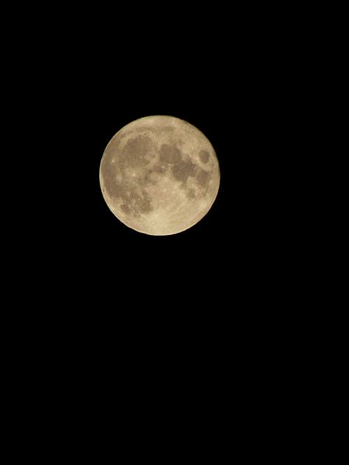 有关垂直拍摄, 夜空, 月亮摄影的免费素材图片