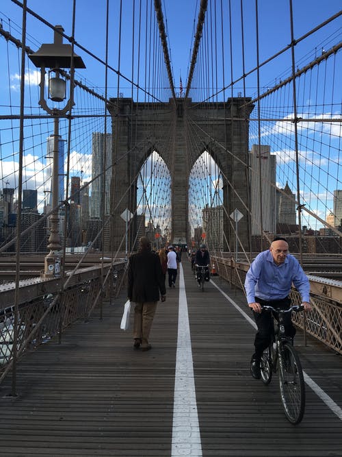 有关地标, 垂直拍摄, 布鲁克林大桥的免费素材图片