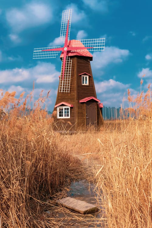棕色和红色的木房子 · 免费素材图片