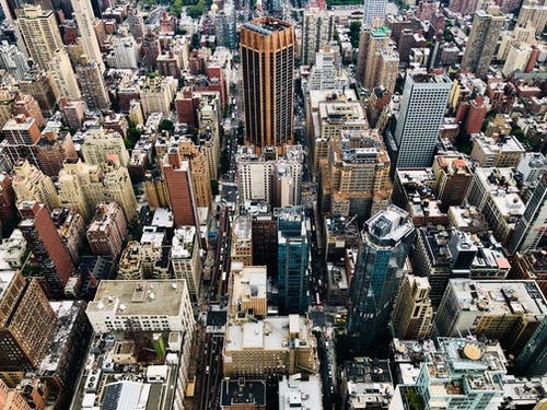 城市建筑的航拍照片 · 免费素材图片