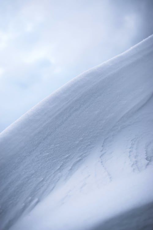 蓝蓝的天空下的白雪 · 免费素材图片