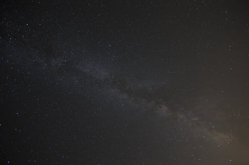 夜晚的白星空 · 免费素材图片