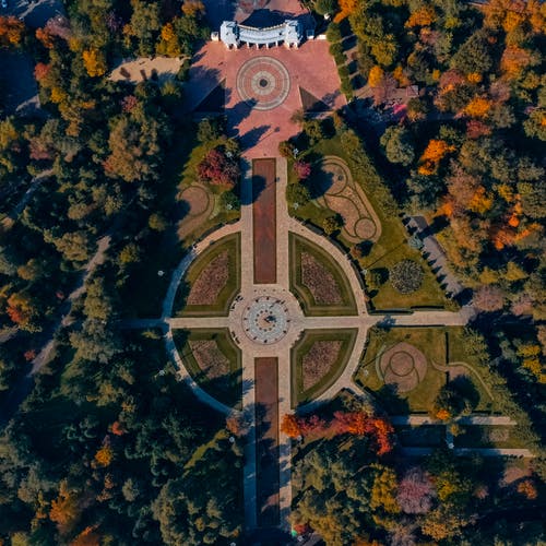 有关无人空拍机, 秋天, 空中镜头的免费素材图片