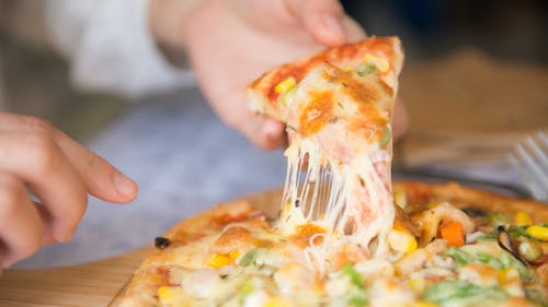 海鲜比萨融化奶酪 · 免费素材图片